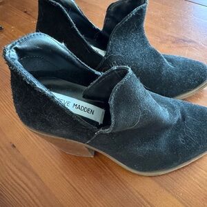 Steve Madden Charcoal Heeled Boots